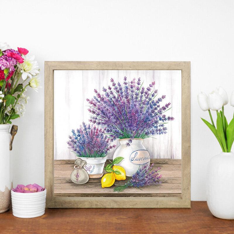 Diamond Painting Kit Lavender Bouquet Full Round Drill DIY Mosaic (sz1686)