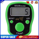 0-99999 LCD Finger Counter LED Luminous Electronic Tally Counter (Green)