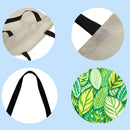 Green leaves Printed Shoulder Shopping Bag Casual Large Tote Handbag