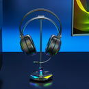RGB Headphone Holder Gamer Headset Rack Bracket Desktop Earphone Display Stand