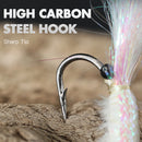 #A 5pcs Shrimp Fishing Rigs with High Carbon Steel Hook Fishing Tackle Group Set