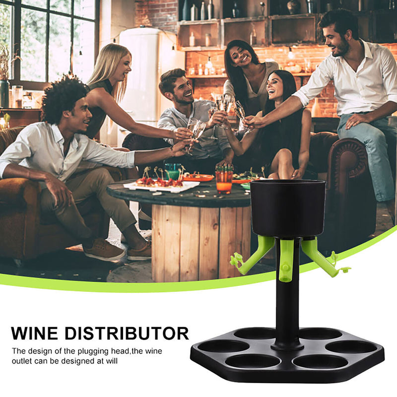 6 Shot Glass Dispenser Shot Buddy Dispenser Wine Liquid Pour Dispenser Newly