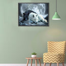 5D Diamond Painting Kit Wolf Full Round Drill Rhinestone DIY Wall Art Crafts Set