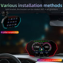 Head Up Display 4-Inch Car Electronic Voltage Alarm Overspeed Warning System