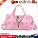 Girls Ballet Dance Bag Barrel Backpack Dance Tote Bags (Pink Long Yarn) Newly