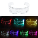 Luminous Glasses Glow Acrylic Goggles Support Fast Slow Flash Eyewear (A) Newly