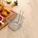 Snack Potato Chips Frying Colander Square French Fries Fried Basket Cooking T