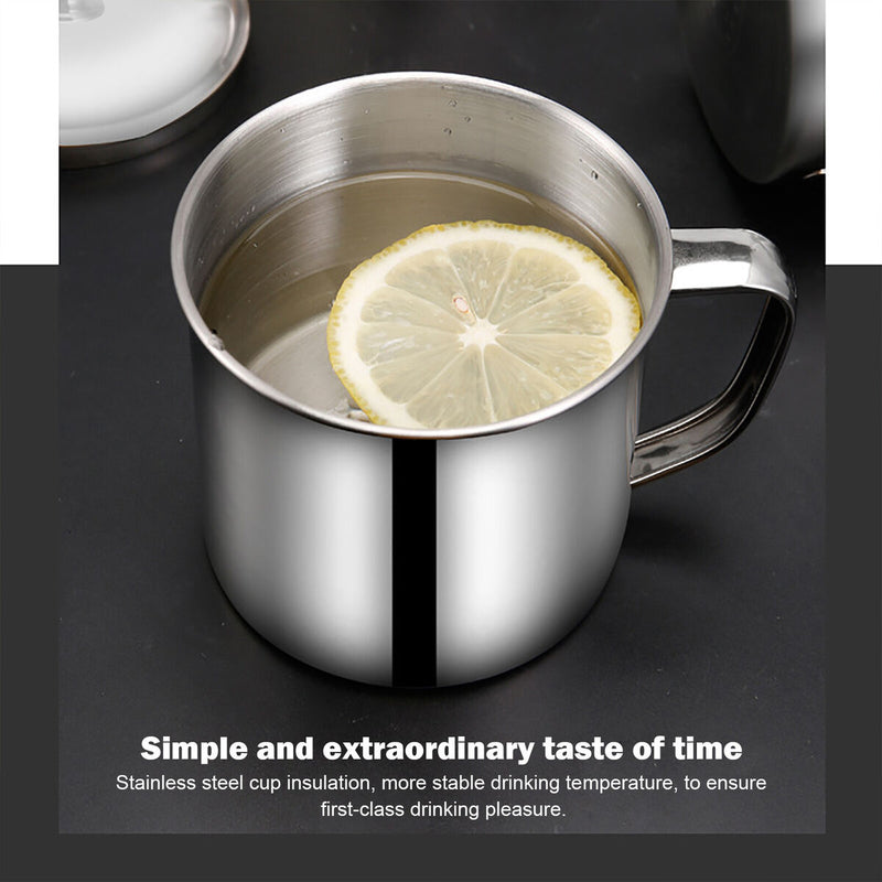 Stainless Steel Coffee Mugs 200mL Metal Thermal Coffee Tea & Beer Cup Mug Newly