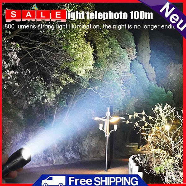 Powerful LED Flashlight USB Rechargeable Waterproof Outdoor Campi