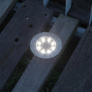 8LED Solar Underground Light Waterproof Garden Buried Lamp (White Light) Newly