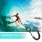 10ft Coil Surfboard Leash Surfing Stand Up Board Leash Wire Rope Black Newly