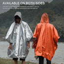 Waterproof Hooded Rain Poncho Raincoat Outdoor Hiking Bike Cycling Rainwear UK