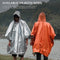 Waterproof Hooded Rain Poncho Raincoat Outdoor Hiking Bike Cycling Rainwear UK