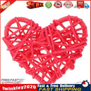 5pcs Heart Rattan Ball DIY Ornament Birthday Wedding Party Decor Gift(Red) Newly