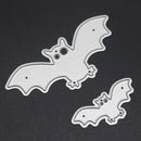 2pcs Halloween Bat Cutting Dies Stencils Decorative Embossing Scrapbooking
