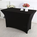 Rectangular Fitted Polyester Tablecloths High Stretch Table Cover (4FT) Newly