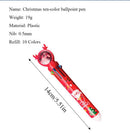 Merry Christmas Christmas Ballpoint Pen Ten Color Pen Santa Claus Stationery