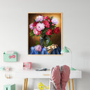 Flower Oil Paint By Numbers Kit DIY Acrylic Painting on Canvas Drawing Picture