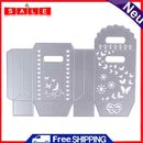Scrapbooking Bowknot Candy Gift Box Butterfly Metal Cutting Dies Sch