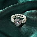 With Crystal Double Layer Popular Accessories Aadjustable Ring Jewelry