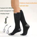 Winter Elastic Electric Heating Socks Breathable Foot Warmer Heated Stockings