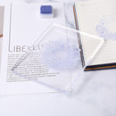 Acrylic Stamp Block Clear Stamping Tool Set with Grid Line Craft (13x16cm) Newly