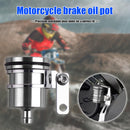 Universal Motorcycle Brake Fluid Reservoir Clutch Tank Oil Fluid Cup (Grey)