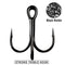 10pcs Fishing Triple Hook High Carbon Steel Sharp Barbed Fishhook Fishing Tac