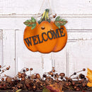Halloween Hanging Sign Pumpkin  Plaque Sign Door Sign Welcome Hanging Brand,