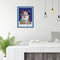 14CT Stamped DIY Midnight Snowman Cross Stitch Canvas Needlework (C495)