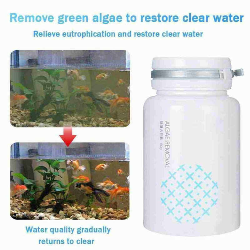 Repellent Crystal Clear Algae Agent Tank Moss Remover ~ Algaecide US F2E0