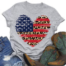 Independence Day Print Leopard Love (Light Grey L) T-Shirt