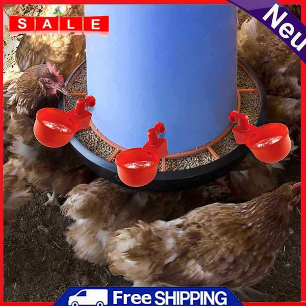 2x automatic bird barn, poultry, chicken drinks, water drinking cup, poultry