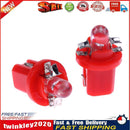 10pcs T5 B8.5D 5050 SMD LED Car Instrument Dashboard Light Bulbs (Red) Newly