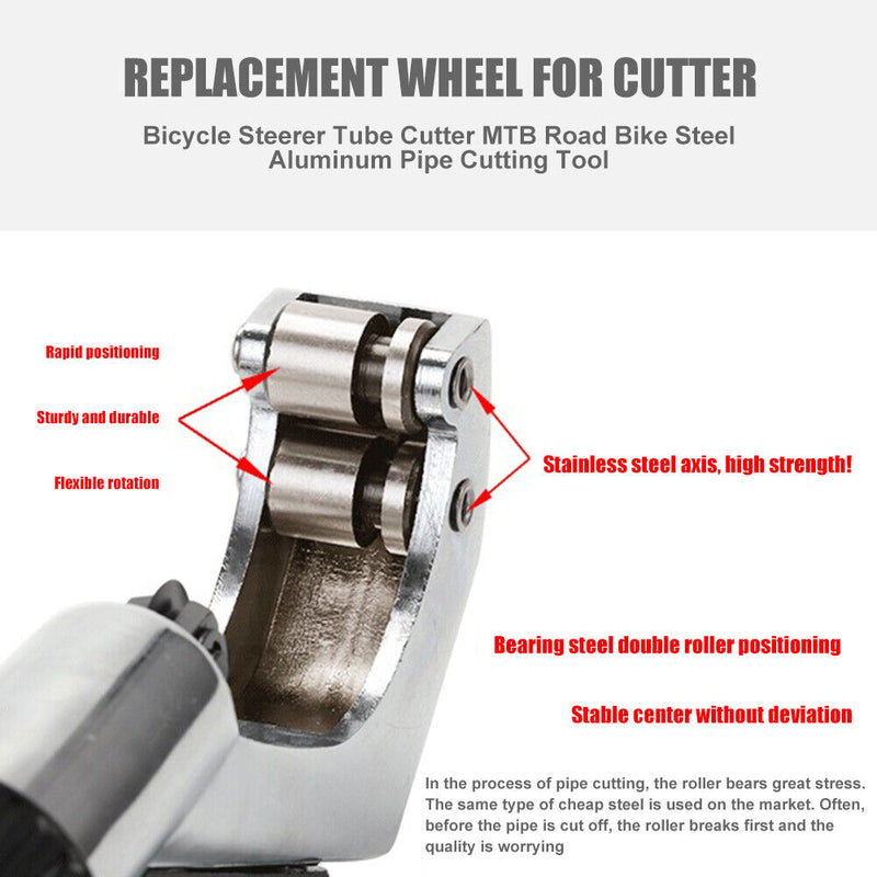 Bicycle Steerer Tube Cutter MTB Road Bike Steel Aluminum Pipe Cutting Tool Newly