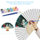 Snowman Kids Fan Oil Paint By Numbers Craft Frameless Handheld Home Decoration