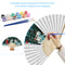 Snowman Kids Fan Oil Paint By Numbers Craft Frameless Handheld Home Decoration