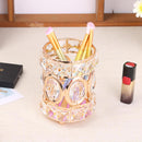 Crystal Makeup Brushes Holder Eyebrow Pencil Cosmetic Jewelry Storage Organiz