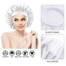 Satin Bonnet Silk Sleep Cap Adjustable Large Hair Bonnet with Band for Women