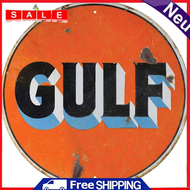 Gulf Sheet Metal Drawing Metal Painting Tin Wall Home Poster Bedroom Art Sign
