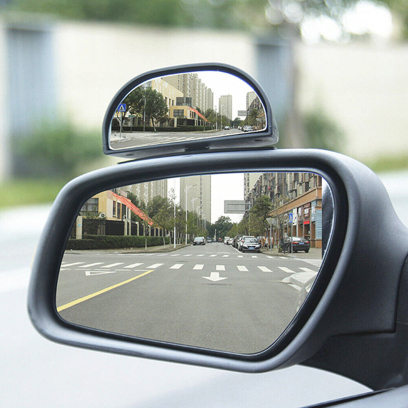 Car Auxiliary Rear View Parking Mirror Auto Side Blindspot Mirrors (Black)