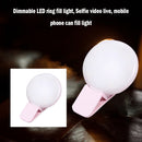 LED Selfie Ring Light Mobile Phone Mini Fill Lights Live Clip Lamp (Pink) Newly