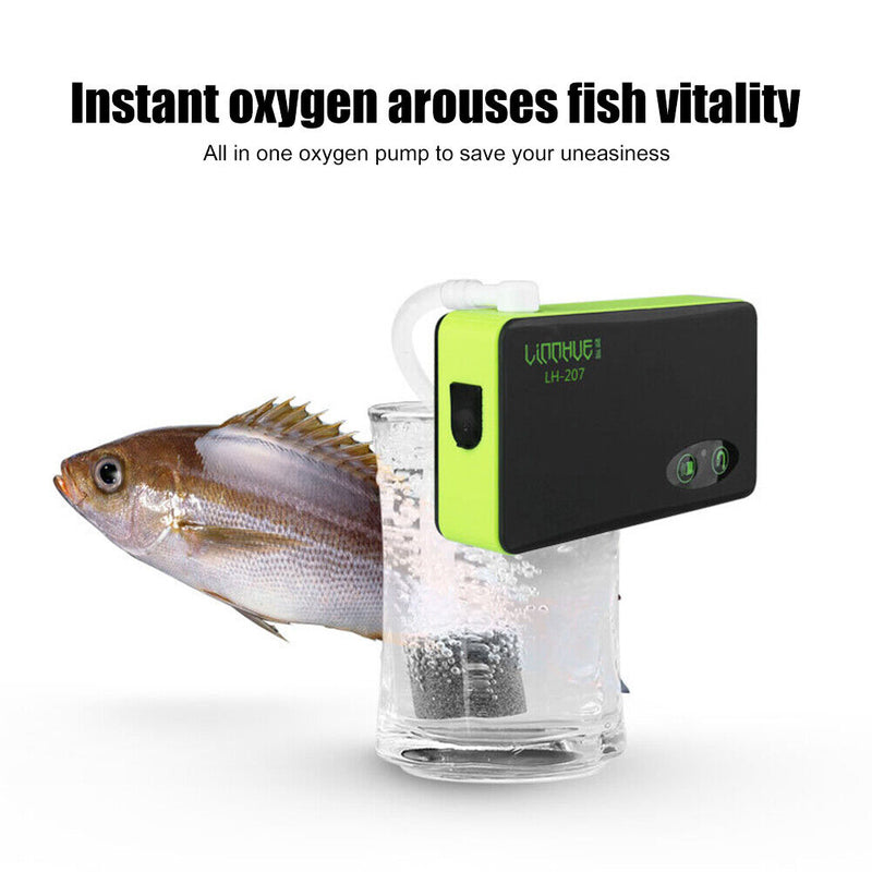 Aquarium Oxygen Water Pump Fish Bucket Portable Outdoor Fishing Aerator Tools