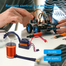 RC Cars Waterproof 4370KV Brushless Motor 60A ESC Kits for 1/10 (Orange)