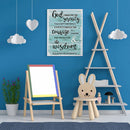 11CT Full Cross Stitch Letters Counted DIY Embroidery Kits Handmade Crafts
