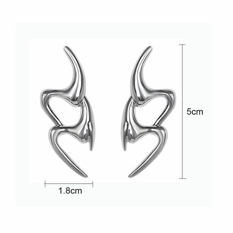 Earrings Geometric Stud Earrings Note Hollow Out Earring Irregular Earrings