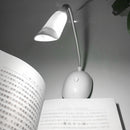 LED Table Light Battery Eye Protection Reading Household Book Lamp (White) Newly