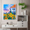 Flower Oil Paint By Numbers Kit DIY Home Decoration Gift Wall Art Picture C