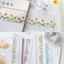 Floral Student Acrylic Ruler Multi-function Creative Stationery Drawing Tools