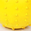 Pet Ball Bite Resistant Tooth Cleaning Toys for Dog Training Chew(Yellow L)